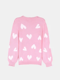 GATE Sweter z sercami|Dzieci Dziewczynki·Swetry
