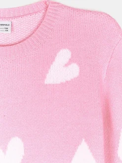 GATE Sweter z sercami|Dzieci Dziewczynki·Swetry