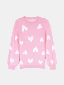 GATE Sweter z sercami|Dzieci Dziewczynki·Swetry