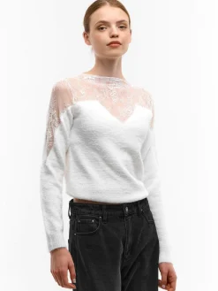 GATE Sweterr z koronką| Swetry I Bluzy·Swetry