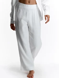 GATE Szerokie muślinowe spodnie| Spodnie·Spodnie