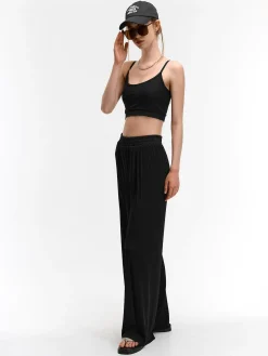 GATE Szerokie, plisowane spodnie| Spodnie·Spodnie