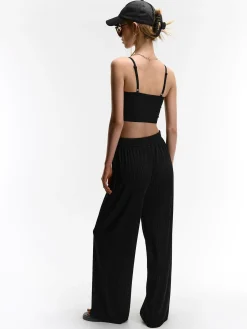 GATE Szerokie, plisowane spodnie| Spodnie·Spodnie