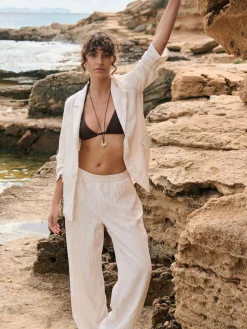 GATE Szerokie, przykucnięte spodnie| Spodnie·Spodnie