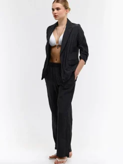 GATE Szerokie, przykucnięte spodnie| Spodnie·Spodnie