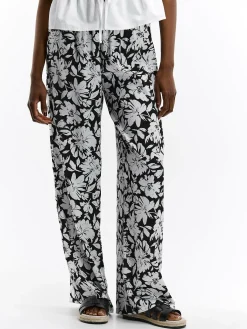 GATE Szerokie satynowe spodnie| Spodnie·Spodnie