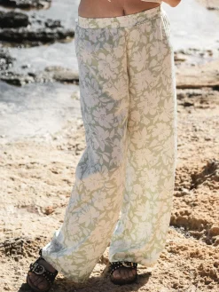 GATE Szerokie satynowe spodnie| Spodnie·Spodnie