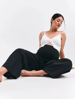 GATE Szerokie spodnie ciążowe| Spodnie·Spodnie|Maternity