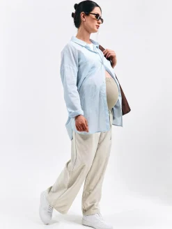 GATE Szerokie spodnie ciążowe| Spodnie·Spodnie|Maternity