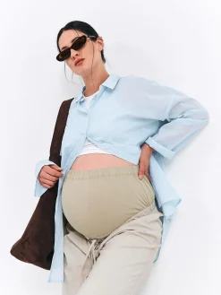 GATE Szerokie spodnie ciążowe| Spodnie·Spodnie|Maternity