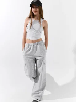 GATE Szerokie spodnie dresowe z kieszeniami|Dzieci Dziewczynki·Spodnie I Legginsy