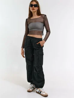 GATE Szerokie spodnie spadochronowe| Spodnie·Spodnie