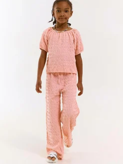 GATE Szerokie spodnie strukturalne|Dzieci Dziewczynki·Spodnie I Legginsy