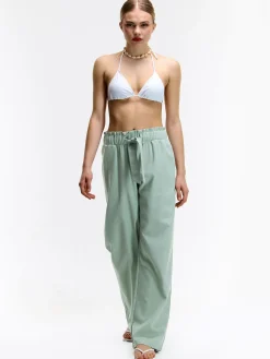 GATE Szerokie spodnie z domieszką lnu| Spodnie·Spodnie