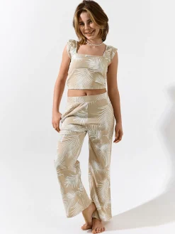 GATE Szerokie spodnie z nadrukiem|Dzieci Dziewczynki·Spodnie I Legginsy