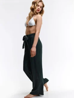 GATE Szerokie spodnie z paskiem| Spodnie·Spodnie