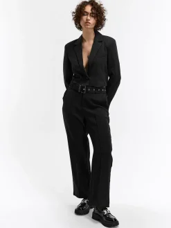 GATE Szerokie spodnie z paskiem| Spodnie·Spodnie