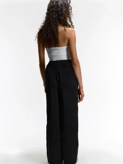 GATE Szerokie spodnie z paskiem| Spodnie·Spodnie