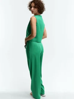 GATE Szerokie spodnie z paskiem| Spodnie·Spodnie