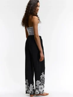 GATE Szerokie spodnie z wiskozy| Spodnie·Spodnie