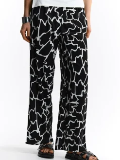 GATE Szerokie spodnie z wiskozy| Spodnie·Spodnie