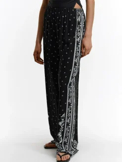 GATE Szerokie spodnie z wiskozy| Spodnie·Spodnie