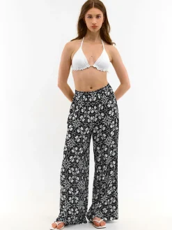 GATE Szerokie spodnie z wiskozy| Spodnie·Spodnie