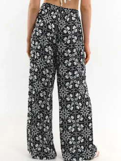 GATE Szerokie spodnie z wiskozy| Spodnie·Spodnie