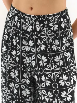 GATE Szerokie spodnie z wiskozy| Spodnie·Spodnie