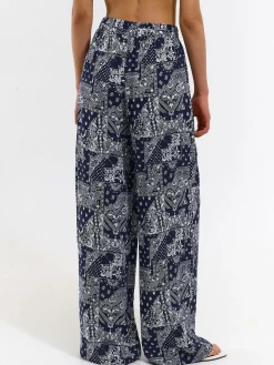 GATE Szerokie spodnie z wiskozy| Spodnie·Spodnie