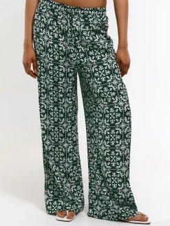 GATE Szerokie spodnie z wiskozy| Spodnie·Spodnie