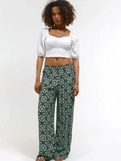 GATE Szerokie spodnie z wiskozy| Spodnie·Spodnie