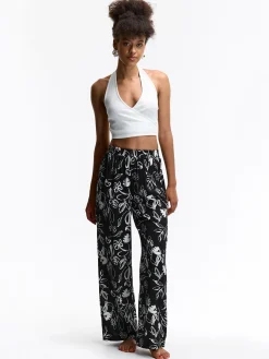 GATE Szerokie spodnie z wiskozy| Spodnie·Spodnie