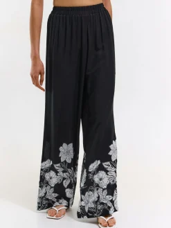 GATE Szerokie spodnie z wiskozy| Spodnie·Spodnie