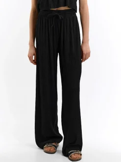 GATE Szerokie spodnie ze strukturą| Spodnie·Spodnie