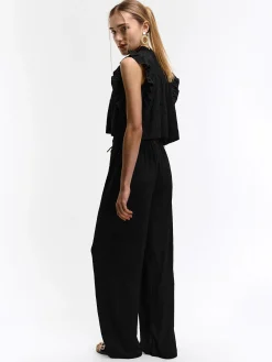 GATE Szerokie spodnie ze strukturą| Spodnie·Spodnie