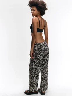 GATE Szerokie spodnie ze zwierzęcym wzorem| Spodnie·Spodnie