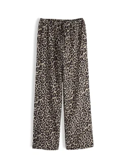 GATE Szerokie spodnie ze zwierzęcym wzorem| Spodnie·Spodnie