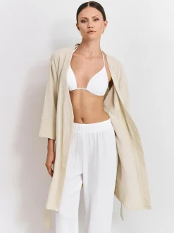 GATE Szlafrok muślinowy| Kategorie·Akcesoria Plażowe|Kategorie·Stroje Kąpielowe ☀️