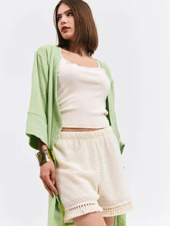 GATE Szlafrok muślinowy| Kategorie·Akcesoria Plażowe|Kategorie·Stroje Kąpielowe ☀️