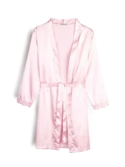 GATE Szlafrok satynowy z koronką na rękawach| Bielizna·Bielizna Nocna|Bielizna·Kąpielowy Szlafrok