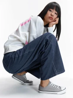 GATE Sznurowane, płócienne tenisówki| Buty