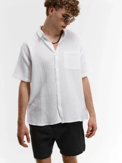 GATE Szorty bawełniane muślinowe| Spodnie·Spodenki ☀️