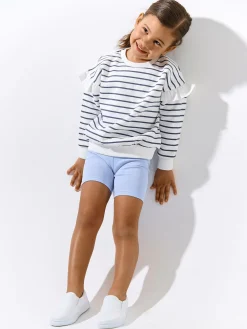 GATE Szorty biker z efektem sprania|Dzieci Dziewczynki·Spodnie I Legginsy|Dziewczynki·Szorty ☀️