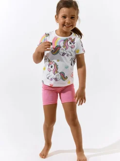 GATE Szorty biker z efektem sprania|Dzieci Dziewczynki·Spodnie I Legginsy|Dziewczynki·Szorty ☀️