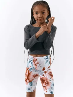 GATE Szorty biker z nadrukiem|Dzieci Dziewczynki·Spodnie I Legginsy|Dziewczynki·Szorty ☀️