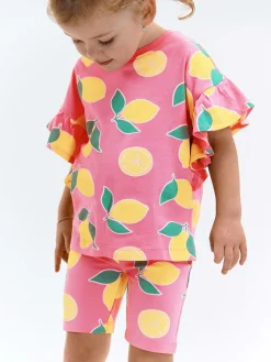 GATE Szorty biker z nadrukiem|Dzieci Dziewczynki·Spodnie I Legginsy|Dziewczynki·Szorty ☀️