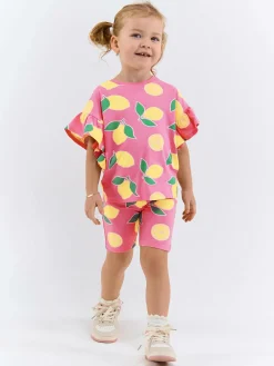 GATE Szorty biker z nadrukiem|Dzieci Dziewczynki·Spodnie I Legginsy|Dziewczynki·Szorty ☀️