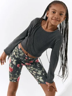 GATE Szorty biker z nadrukiem|Dzieci Dziewczynki·Spodnie I Legginsy|Dziewczynki·Szorty ☀️