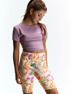 GATE Szorty biker z nadrukiem|Dzieci Dziewczynki·Spodnie I Legginsy|Dziewczynki·Szorty ☀️